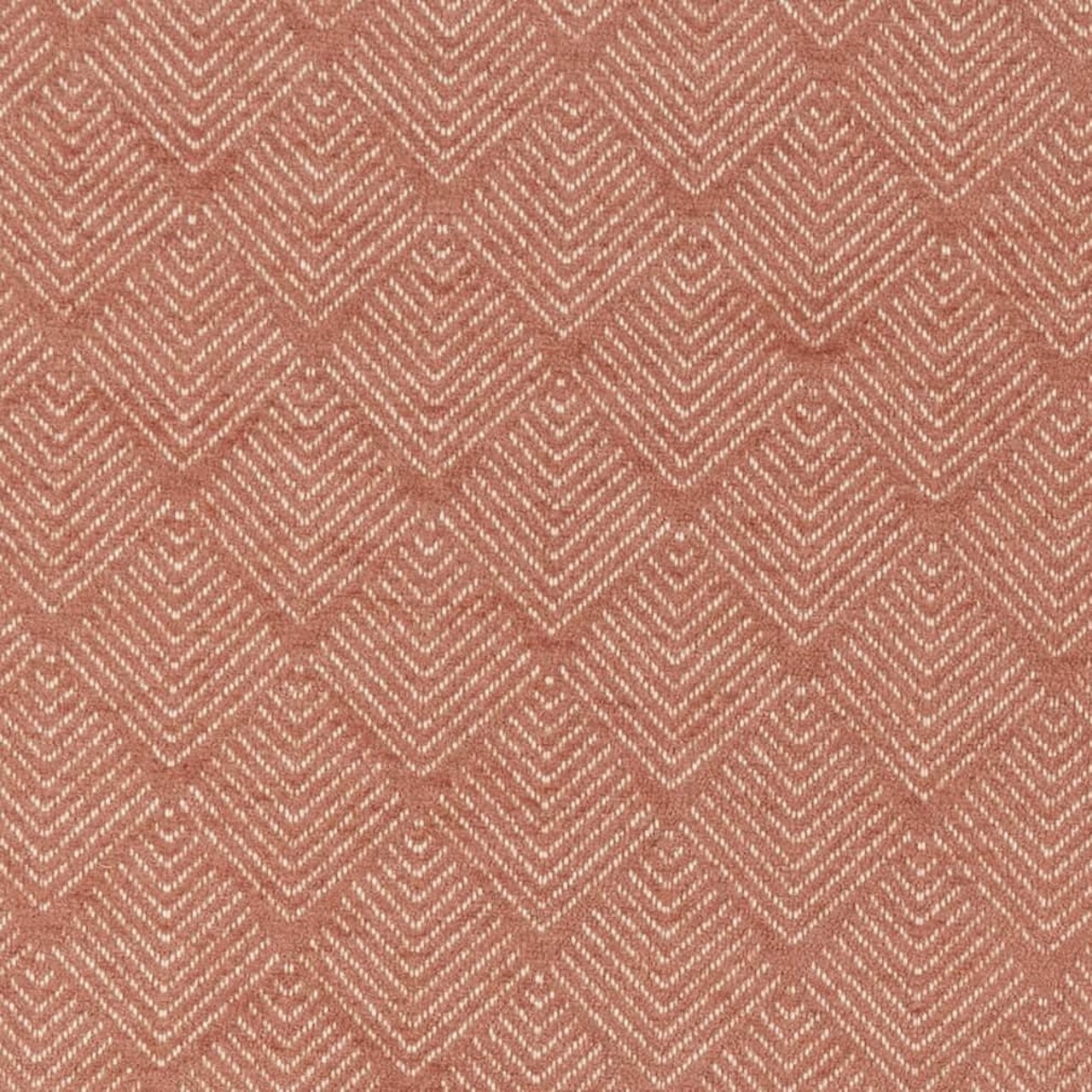 Coral Geometric Woven Pattern Upholstery Fabric by The Yard - SKU: Graves Rosebud